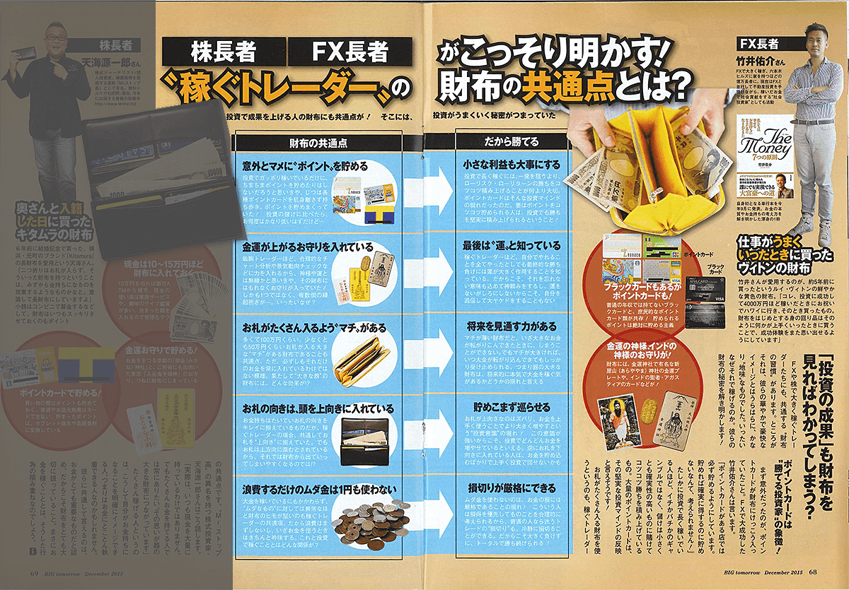 竹井佑介が掲載された「BIG tomorrow」の2015年12月号
