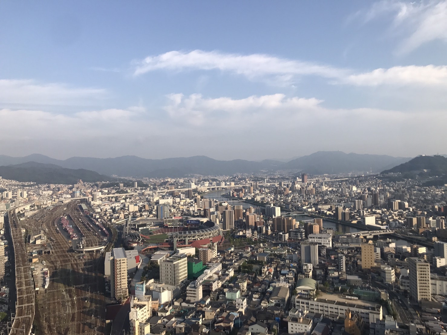 竹井の広島自宅からの風景