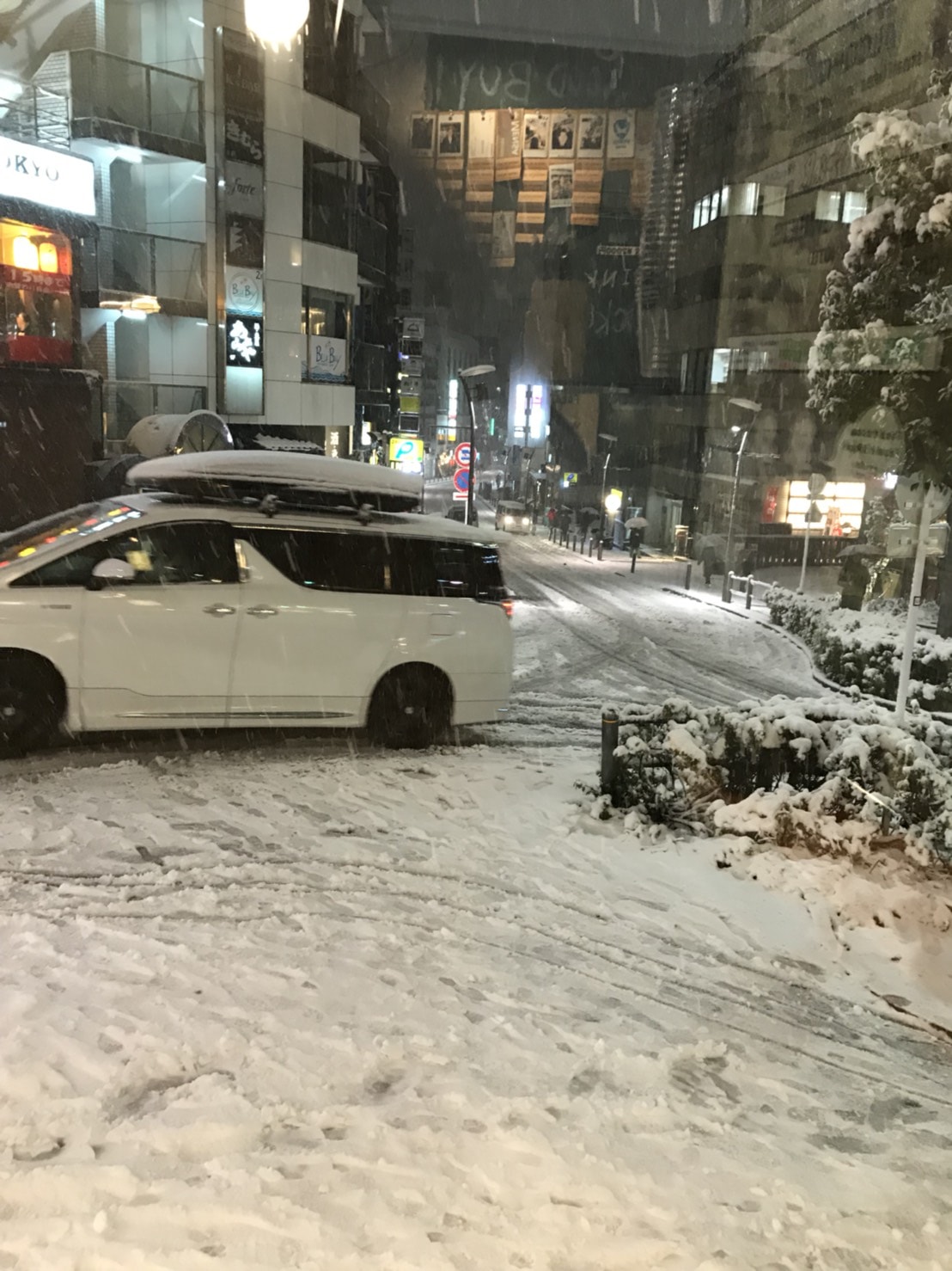六本木に降った雪