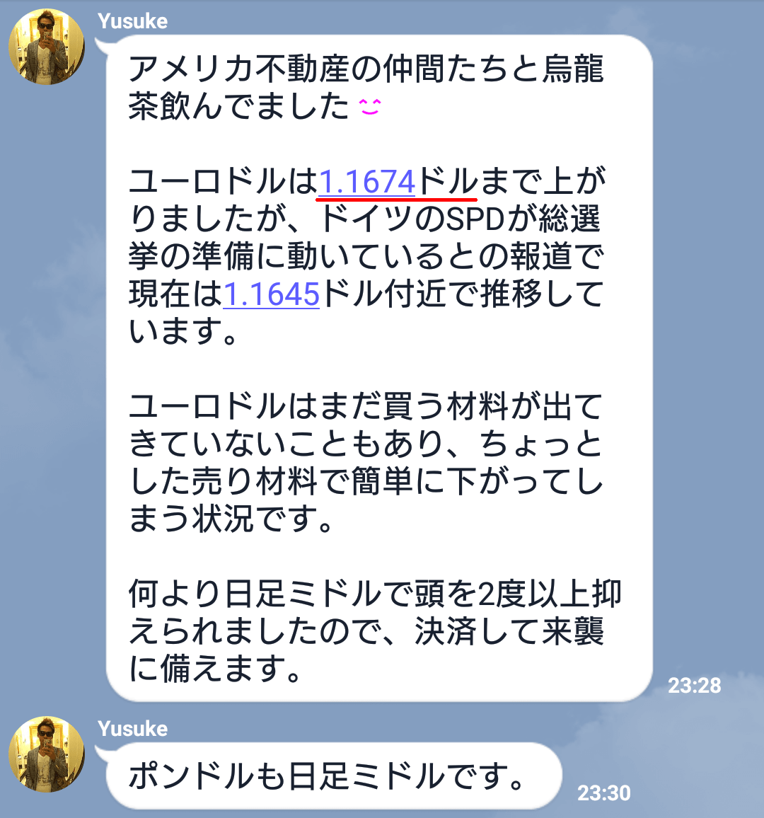 竹井さんも週末ということで一旦決済